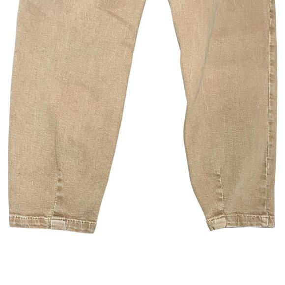 Sezane Pan talon Manu Jeans Cuffed Pants tan preppy normcore clean girl scandi - Picture 7 of 10